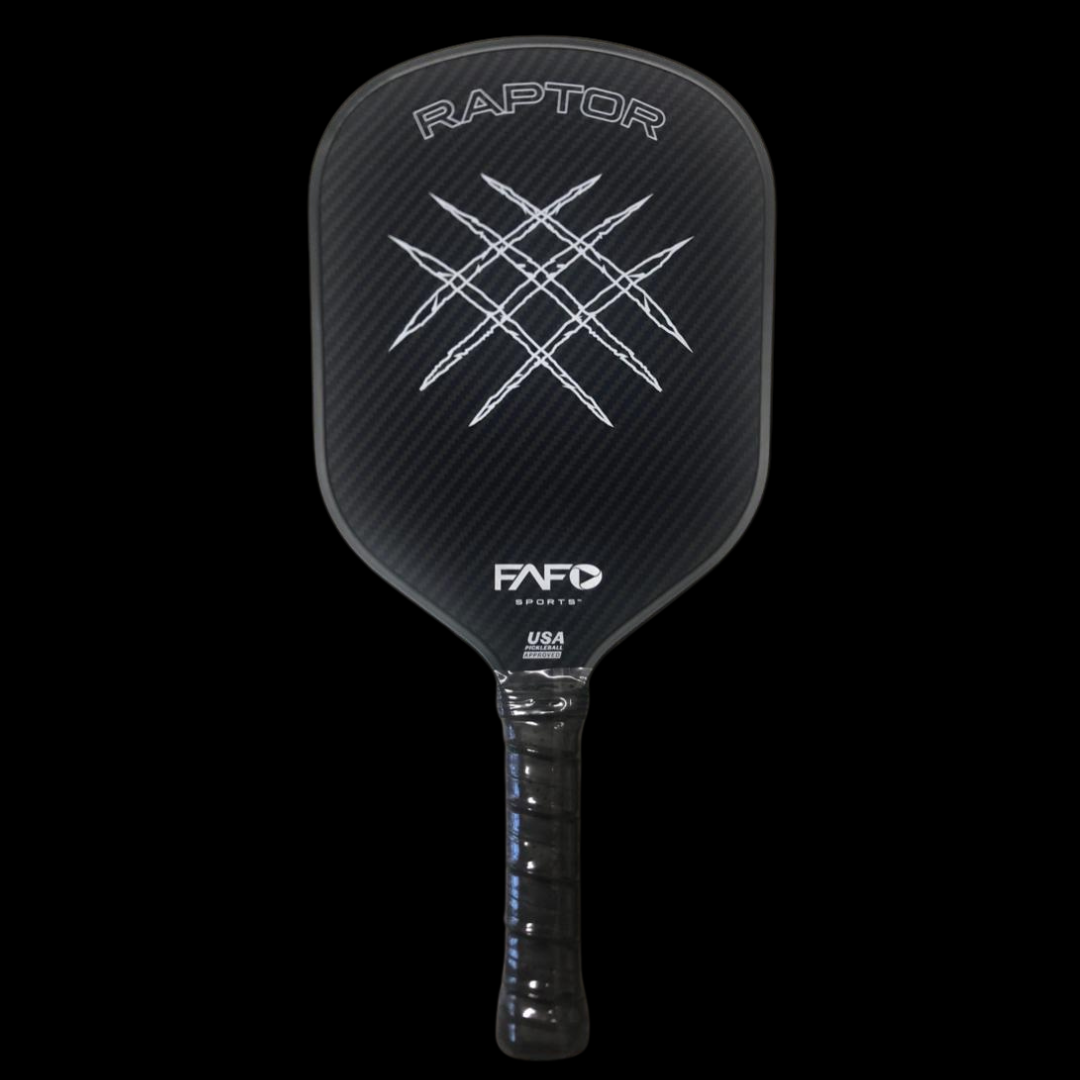 FAFOSports - Raptor Compact Kevlar x Carbon Fiber Pickleball Paddle - Black