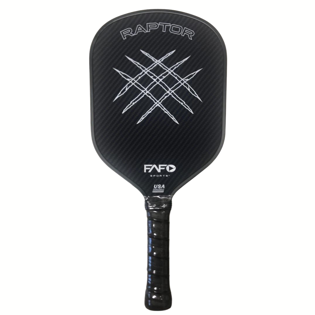 FAFOSports - Raptor Compact Kevlar x Carbon Fiber Pickleball Paddle - Black