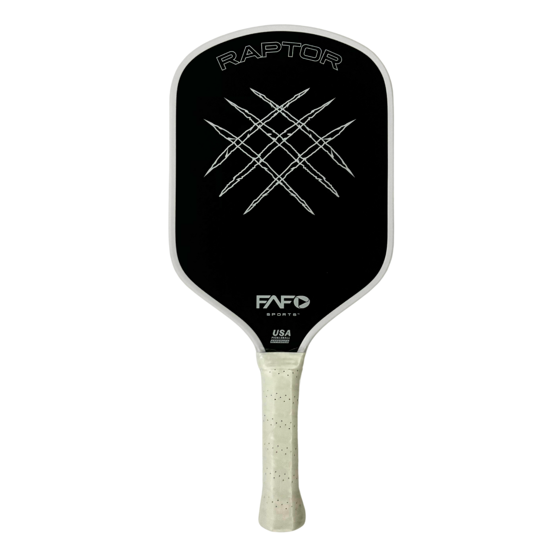 FAFOSports - Raptor Kevlar x Carbon Fiber Pickleball Paddle - White