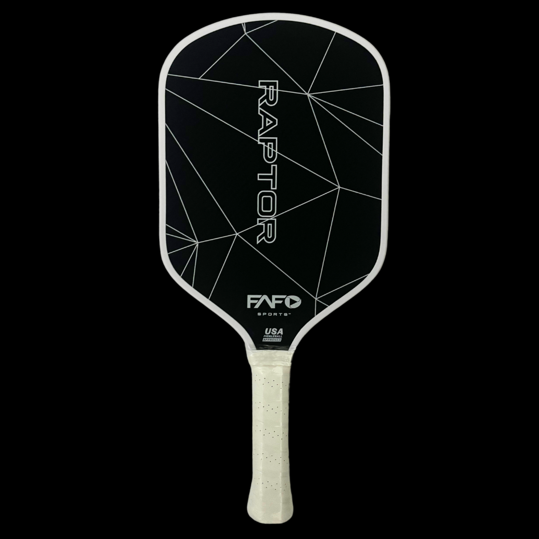 FAFOSports - Raptor Kevlar x Carbon Fiber Pickleball Paddle - White