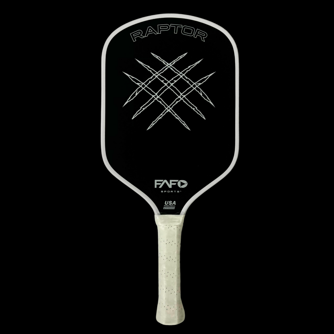 FAFOSports - Raptor Kevlar x Carbon Fiber Pickleball Paddle - White