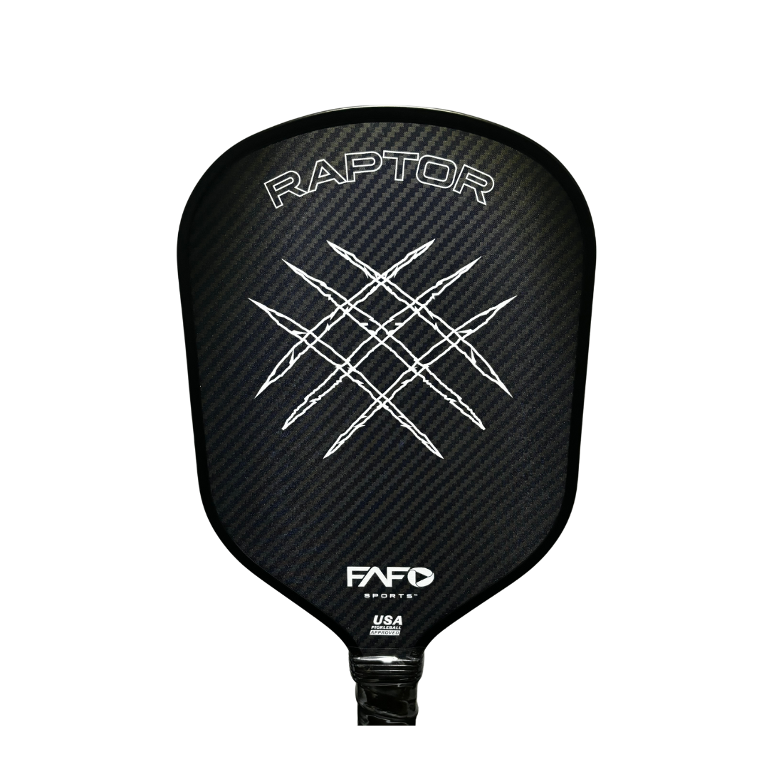 FAFOSports - Raptor Compact Kevlar x Carbon Fiber Pickleball Paddle - Black