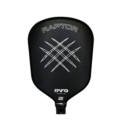 FAFOSports - Raptor Compact Kevlar x Carbon Fiber Pickleball Paddle - Black