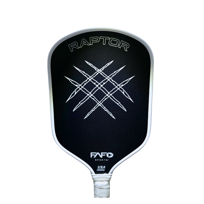 FAFOSports - Raptor Kevlar x Carbon Fiber Pickleball Paddle - White