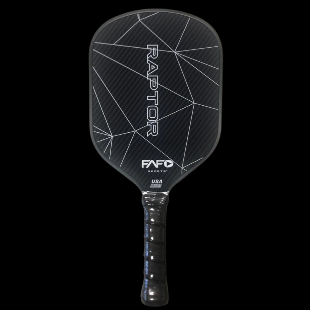 FAFOSports - Raptor Compact Kevlar x Carbon Fiber Pickleball Paddle - Black