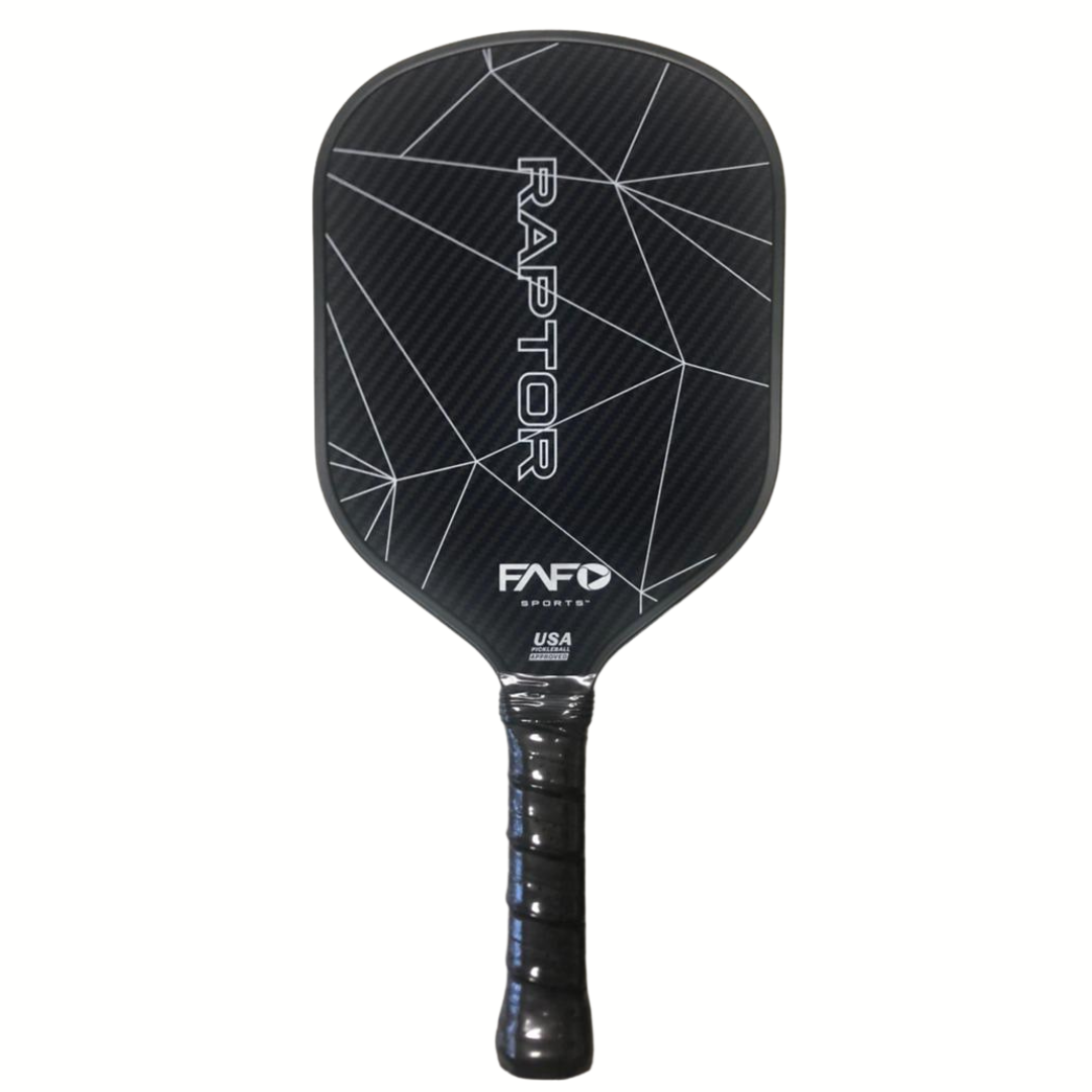 FAFOSports - Raptor Compact Kevlar x Carbon Fiber Pickleball Paddle - Black