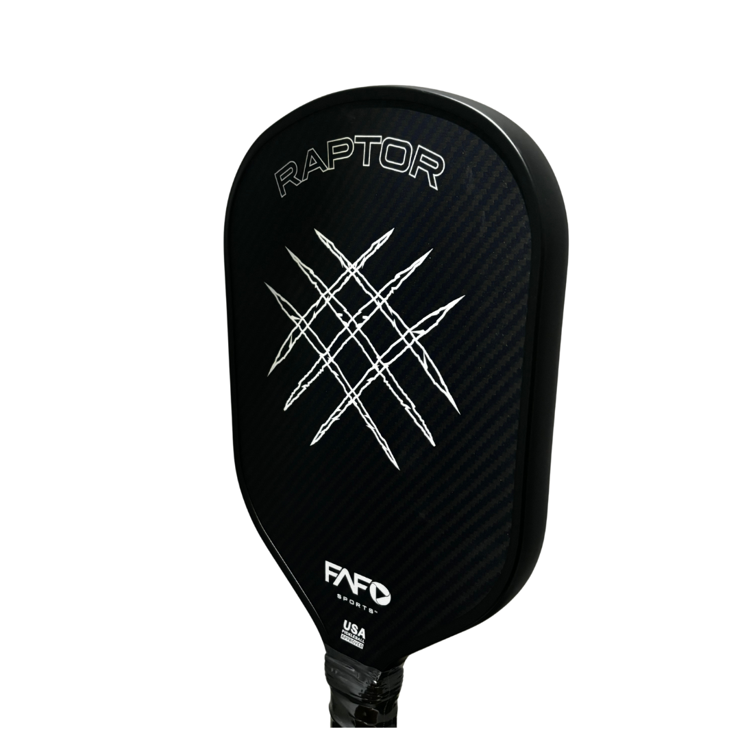 FAFOSports - Raptor Compact Kevlar x Carbon Fiber Pickleball Paddle - Black