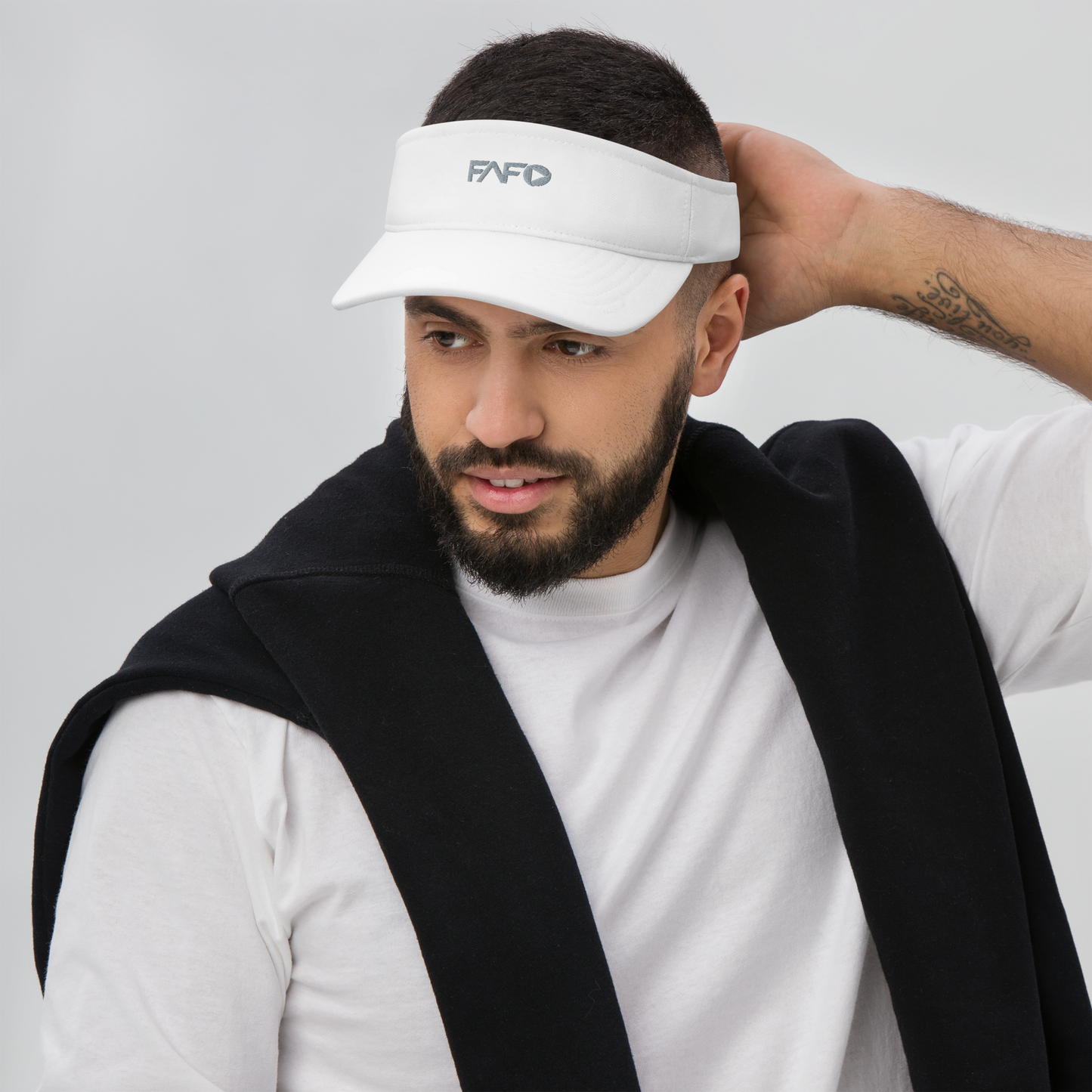 The FAFO Embroidered FlexFit Visor - Unisex